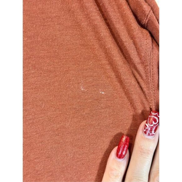 Free People Anytime Longe Sleeve Cotton Rustic Boho Midi Dress Women's Small - Picture 3 of 13